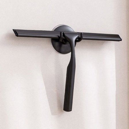 Bruseafskraber i rustfrit stål med skridsikkert håndtag til badeværelse, bilruder - Guld