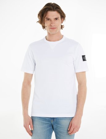 Calvin Klein Jeans Badge Regular Tee - White - XL