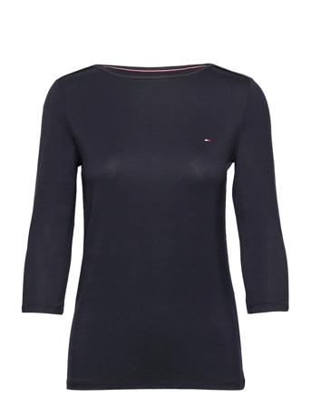 Boat Neck Tee 3/4 Blue Tommy Hilfiger