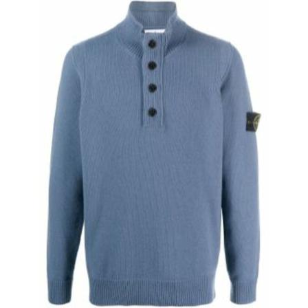 Stone Island, Turtlenecks Blauw, Heren, Maat:2XL