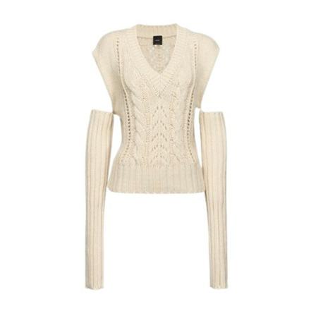 Pinko, Knitwear Beige, Dames, Maat:S,Viscose