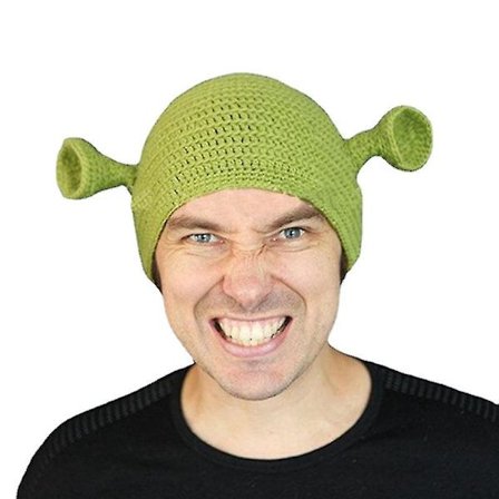 Vinter Monster Shrek Samma Tröja Mössa Kreativ Rolig Stickad Mössa Handgjord Mössa Tide Män Och Kvinnor