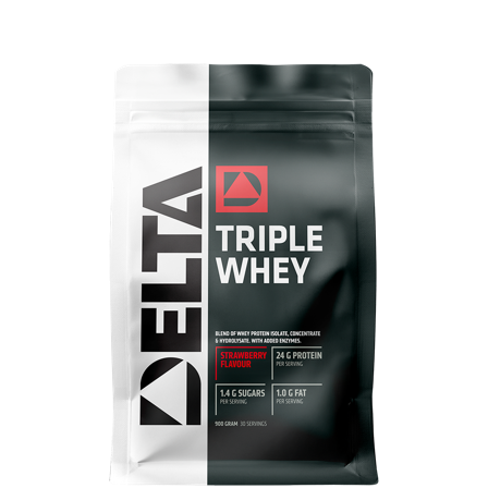 Delta Nutrition Triple Whey Valleprotein 900 g