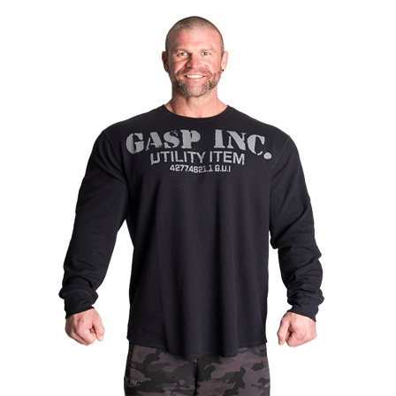 GASP Thermal Gym Sweater, Asphalt