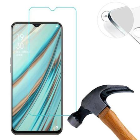 Lusee 2 x Herdet glass skjermbeskytter for Oppo A9 2020 6,53 tommer Klar 9H 2,5D