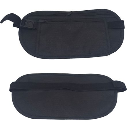 Svart, tight sport midjeväska för män och kvinnor, utomhus