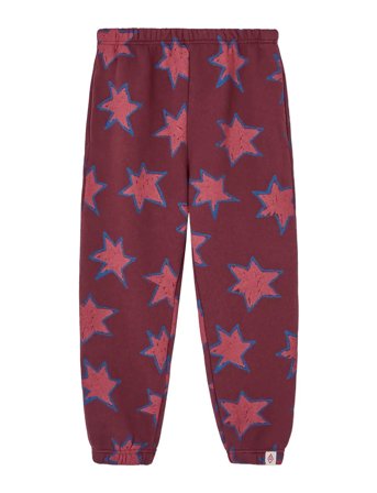 THE ANIMALS OBSERVATORY Stars Dromedary Sweatpants - Burgundy - 10 Y