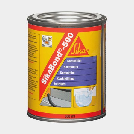 Colle de contact Sika SikaBond 590, 300 ml, brun-jaune