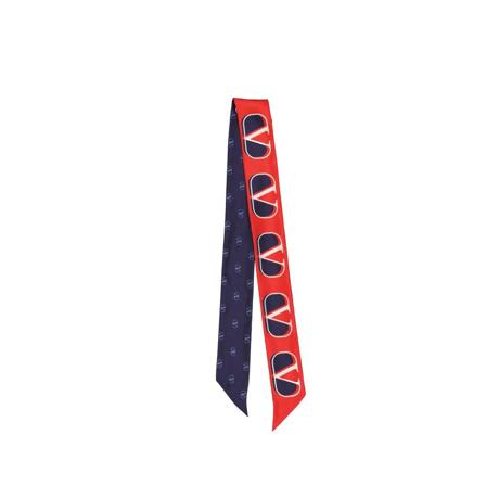 Valentino Garavani Silky Scarves röd, Dam Sjalar, Dam, Storlek: ONE SIZE