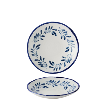 Tallrik Djup Harvest Vit/Blå