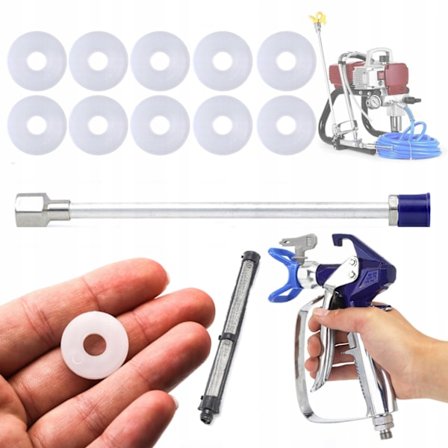 Sprøjtepistol Blue Monster med 517 Dyse + 30Cm Lanse + 60 Mesh Filter – 290/500 Bar | Reservedel til Graco FTX, XTR