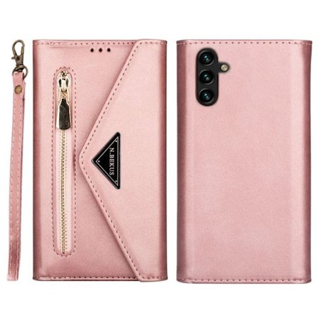 SKALO Samsung A34 5G Evelope Clutch 8-Lokeroa - Ruusukulta