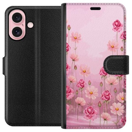 Yhteensopiva Lompakkokotelo Apple iPhone 16 Petal Reverie Soft Blush