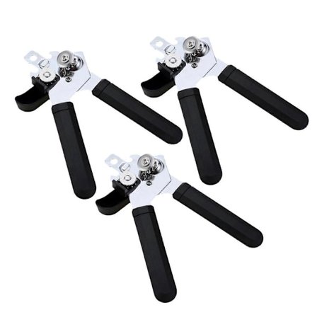 Multifunksjonell boksåpner med flaskeåpner - Kraftig manuell boksåpner, glatt kant og lett grepshåndtak for eldre på kjøkkenet