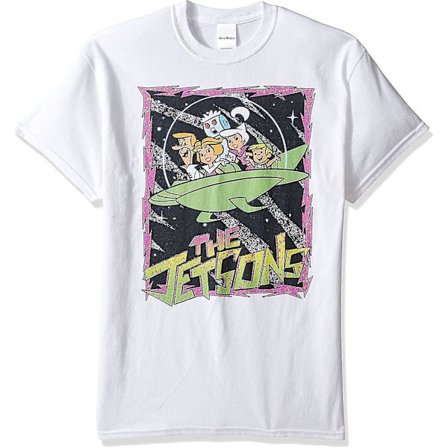 Jetsons mäns stora och långa retro kant-T-shirt