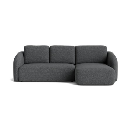 Savona Chaiselongue-Schlafsofa, rechts | Stauraum, Puente Grau/Blau, modernes Design, bequemes Gästebett mit Bettfunktion, Höhe 94cm