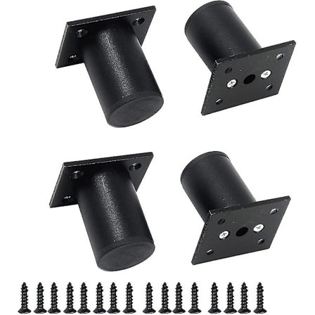 Justerbara fötter 10-tums möbelben i aluminiumlegering skåpben runt bord