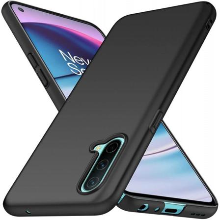 Oneplus Nord Ce 5g Tunn Gummibelagd Mattsvart Skal Basic V2 Svart