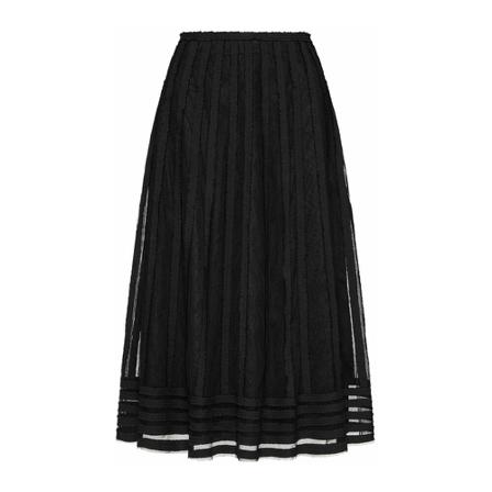 RED Valentino, Midi Skirts Zwart, Dames, Maat:S