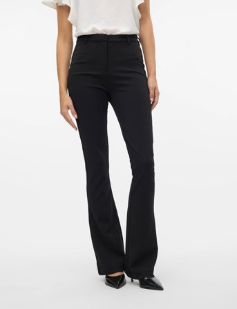 Vero Moda Vmamira Mw Flared Pant Noos - Black - M x 30
