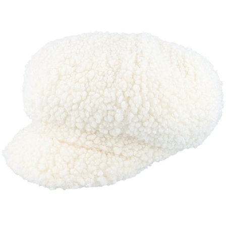 Seeberger - White vega Czapka Z Daszkiem - Teddy Balloon Cap Off White Vega Cap @ Hatstore