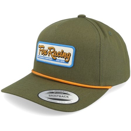 Fox - Grønn adjustable Caps - Equipped Hat Olive Green A-Frame Adjustable @ Hatstore