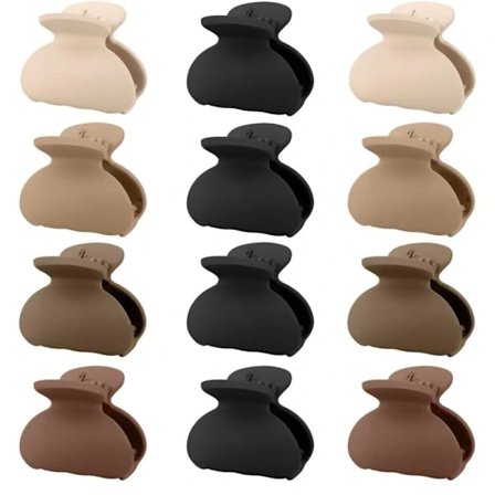 Pieniä hiusklipsiä naisille, hiusklipsit liukumaton matta hiusklipsi tytöille lapsille mini pienet kynsiklipsit ohuille paksuille hiuksille 12 kpl (