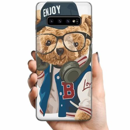 Samsung Galaxy S10+ Tpu Mobilskal Fashion Bear