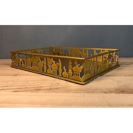 Speilbelagt Vintage Brette Gullbelagt Metall Dekorativ Gull Stor