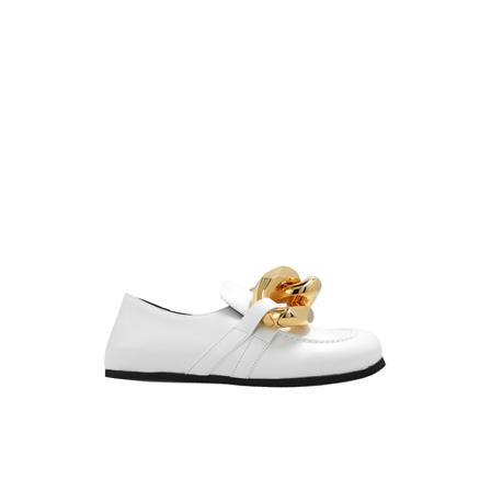 JW Anderson Leather loafers Hvid, Dame, Størrelse: 36 EU