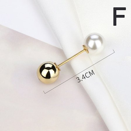 Klær Brosjer Perle Lapel Pin Genser Kjole Brosje Bukser Pi