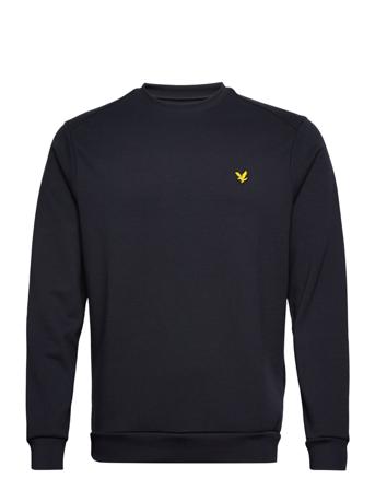 Crew Neck Fly Fleece Sweat-shirt Genser Navy Lyle & Scott Sport