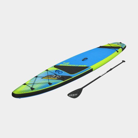 SUP inflable Bestway Hydro Force Aqua Excursion 12'6, 381 x 79 x 15 cm + remo + bomba de mano + mochila de transporte + kit de reparación