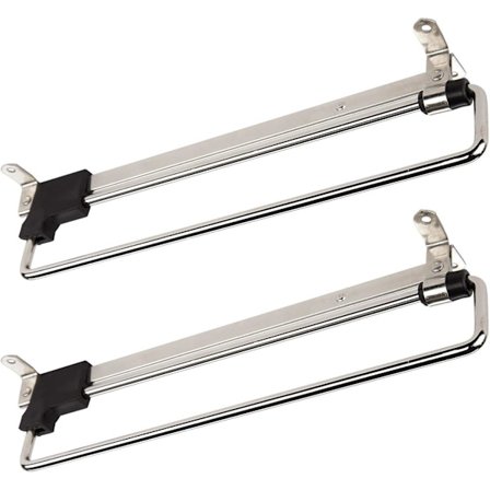 2-pakning Teleskopisk Utrekkbar Klesstang for Garderobe