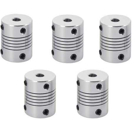 5PCS Mini 5x5x25mm Flexibel koppling Motoraxelkoppling för Nema