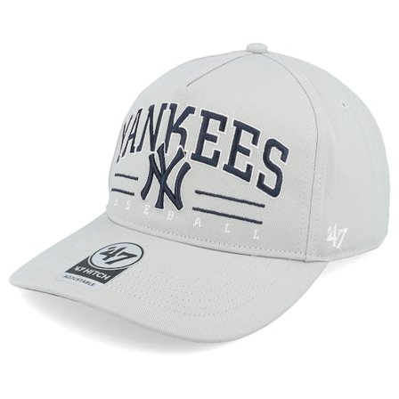 47 Brand - New York Yankees MLB 47 Hitch Cap Grey A-frame Adjustable Adjustable Grey Cap - MLB @ Hatstore