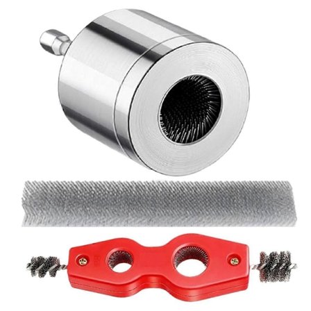 Kupariputken puhdistaja, 22 mm kupariputken puhdistaja porakoneeseen, metalliputken puhdistaja, kupariputkiharja