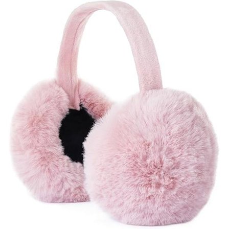 Rosa bærbare ørevarmer til koldt vejr | Termiske ørevarmer eller ørebeskyttelseshovedbånd til løb, gåture og udendørs sport [CO]