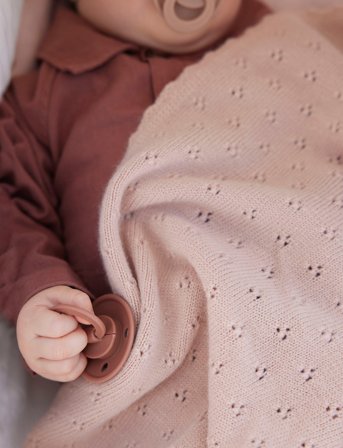 Elodie Details Pointelle Blanket - Blushing Pink - Pink - ONE SIZE