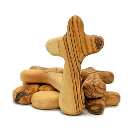 10 stk. Små Oliventæskors, Bærbare Bønnekors