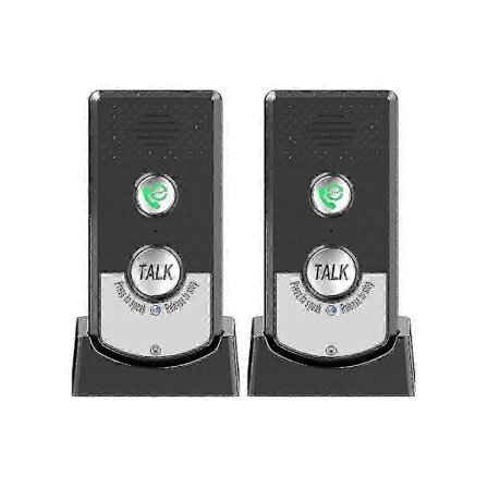 2-pak Intercoms Trådløs til hjemmet Tovejsopkald Hjem Ultralang afstand Bærbar