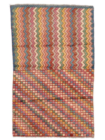 Tapis Berbère Colourful 113X187 Rouge Foncé/Marron (Laine, Afghanistan)
