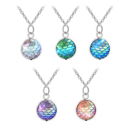 Halsband Fjäll Drake Sjöjungfru Fantasy Dragon Scale