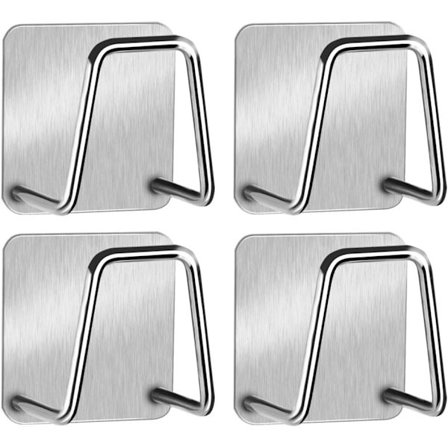 Svampeholdere til køkkenvask, klæbende svampeholder, vask caddy i rustfrit stål, rustfri, vandtæt, hurtig tørring