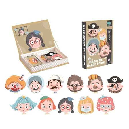 Magnetbok - Ansikten—pa