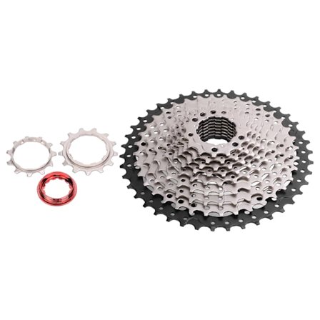 Cykel Frihjul Kassett Kort Typ 11 Växlar 42T Cykel Ersättningstillbehör Silver Svart