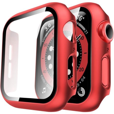 2-pakks hard case kompatibelt med Apple Watch SE Serie 6 5 4 44 mm