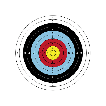 10 st 40x40cm Bågskyttemål Papper Hållbar övningsträning B