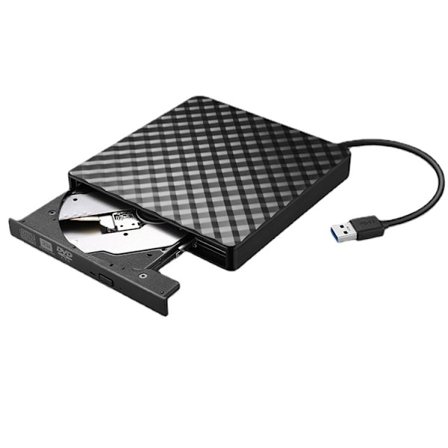 Ulkoinen CD-asema USB 3.0 Kannettava CD DVD +/-RW -asema DVD/CD, ZQKLA