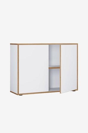 VCM - Kontorskab med 2 rum Salia B100 - Flerfarvet - Hylder & opbevaring - Fra Homeroom